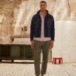 hombres pantalones chinos de corte holgado con flechas Pepe Jeans 44JTZ1108 fundición