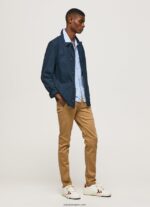 hombres pantalones chinos slim james Pepe Jeans 44JTZ1098 camello