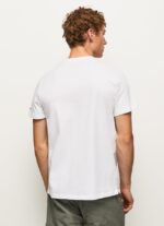 hombres playera con logo de letras Pepe Jeans 44JTZ977 blanco - Imagen 4
