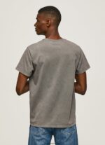 hombres playera con logo estampado Pepe Jeans 44JTZ927 negro lavado - Imagen 4