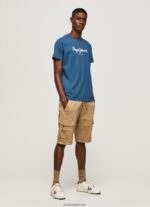 hombres playera con logo estampado Pepe Jeans 44JTZ934 jarman - Imagen 2