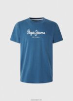 hombres playera con logo estampado Pepe Jeans 44JTZ934 jarman - Imagen 5