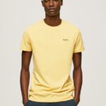 hombres playera con logo estampado Pepe Jeans 44JTZ943 brillar