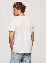 hombres playera con logo estampado Pepe Jeans 44JTZ992 blanquecino - Imagen 4