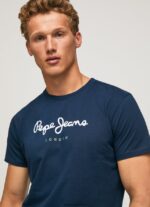 hombres playera con logo estampado Pepe Jeans 44JTZ999 Armada - Imagen 3