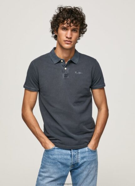 hombres polo de piqué con logo bordado Pepe Jeans 44JTZ1097 dulwich