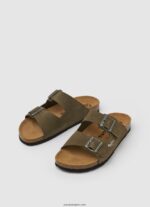 hombres sandalias de ante bio Pepe Jeans 44JTZ1278 verde caqui - Imagen 3