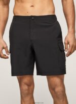 hombres shorts de baño cargo fergus Pepe Jeans 44JTZ1142 negro - Imagen 4