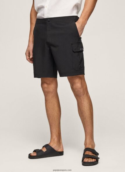 hombres shorts de baño cargo fergus Pepe Jeans 44JTZ1142 negro