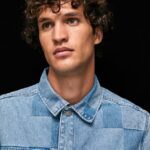 hombres sobrecamisa vaquera de corte holgado Pepe Jeans 44JTZ817 mezclilla