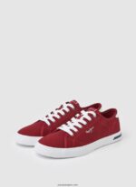 hombres tenis básicos kenton road Pepe Jeans 44JTZ1211 rojo oscuro - Imagen 3