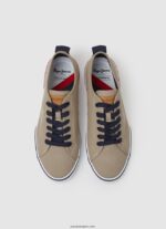 hombres tenis básicos kenton smart Pepe Jeans 44JTZ1245 camello - Imagen 2