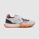 hombres tenis brit pro neon combinados Pepe Jeans 44JTZ1221 blanco