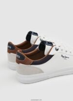 hombres tenis combinados kenton court Pepe Jeans 44JTZ1238 blanco - Imagen 5
