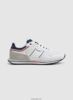 hombres tenis combinados tour club Pepe Jeans 44JTZ1178 blanco