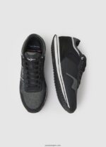 hombres tenis combinados tour club Pepe Jeans 44JTZ1197 negro - Imagen 2