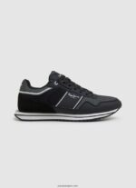 hombres tenis combinados tour club Pepe Jeans 44JTZ1197 negro