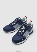hombres tenis combinados tour transfer Pepe Jeans 44JTZ1209 Armada - Imagen 3