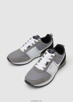 hombres tenis combinados tour transfer Pepe Jeans 44JTZ1210 gris - Imagen 3