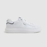 hombres tenis Eaton con parte de cuero Pepe Jeans 44JTZ1208 blanco