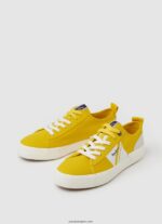 hombres tenis vulcanizados con bandera allen Pepe Jeans 44JTZ1203 rugbi amarillo - Imagen 3