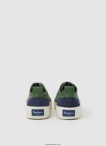 hombres tenis vulcanizados con bandera allen Pepe Jeans 44JTZ1205 oliva militar - Imagen 4