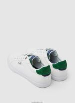 hombres tenis vulcanizados con bandera Kenton Pepe Jeans 44JTZ1171 hiedra - Imagen 4