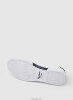 hombres tenis vulcanizados con bandera Kenton Pepe Jeans 44JTZ1171 hiedra - Imagen 5