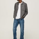 hombres vaqueros byron de tiro medio holgados Pepe Jeans 44JTZ813 mezclilla