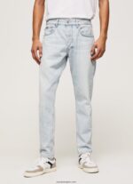 hombres vaqueros callen de tiro medio holgados Pepe Jeans 44JTZ809 mezclilla - Imagen 2