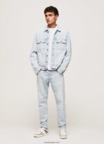 hombres vaqueros callen de tiro medio holgados Pepe Jeans 44JTZ809 mezclilla