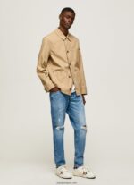 hombres vaqueros callen de tiro medio holgados Pepe Jeans 44JTZ820 mezclilla