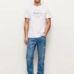 hombres vaqueros easton de corte holgado con tiro caído Pepe Jeans 44JTZ819 mezclilla