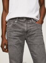 hombres vaqueros rectos tapered Pepe Jeans 44JTZ1118 gris moderno - Imagen 3