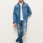 hombres vaqueros stanley de tiro medio Pepe Jeans 44JTZ808 mezclilla