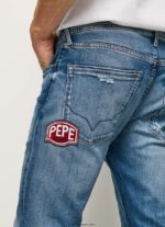 hombres vaqueros stanley de tiro medio Pepe Jeans 44JTZ808 mezclilla - Imagen 4