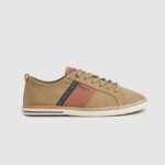 hombres zapatillas blucher de lona Pepe Jeans 44JTZ1195 camello