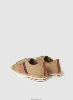 hombres zapatillas blucher de lona Pepe Jeans 44JTZ1195 camello - Imagen 4