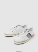 hombres zapatillas blucher de lona Pepe Jeans 44JTZ1216 blanco - Imagen 3
