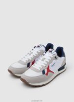 hombres zapatillas brit combinadas Pepe Jeans 44JTZ1182 blanco - Imagen 4