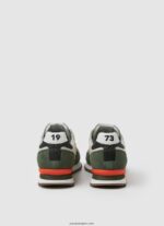 hombres zapatillas brit combinadas Pepe Jeans 44JTZ1185 verde caqui - Imagen 4