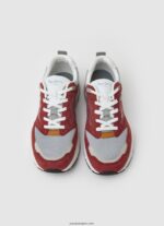 hombres zapatillas combinadas dave urban Pepe Jeans 44JTZ1226 dalia roja - Imagen 2