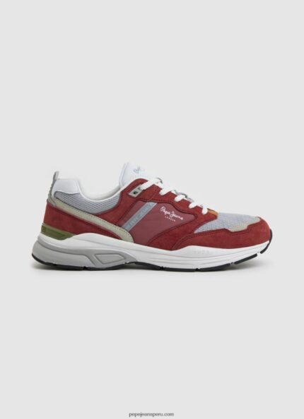 hombres zapatillas combinadas dave urban Pepe Jeans 44JTZ1226 dalia roja