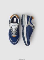 hombres zapatillas combinadas dave urban Pepe Jeans 44JTZ1227 océano - Imagen 2