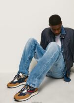 hombres zapatillas combinadas foster man Pepe Jeans 44JTZ1174 tabaco