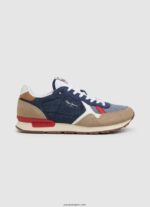 hombres zapatillas combinadas hombre brit Pepe Jeans 44JTZ1175 Denim oscuro