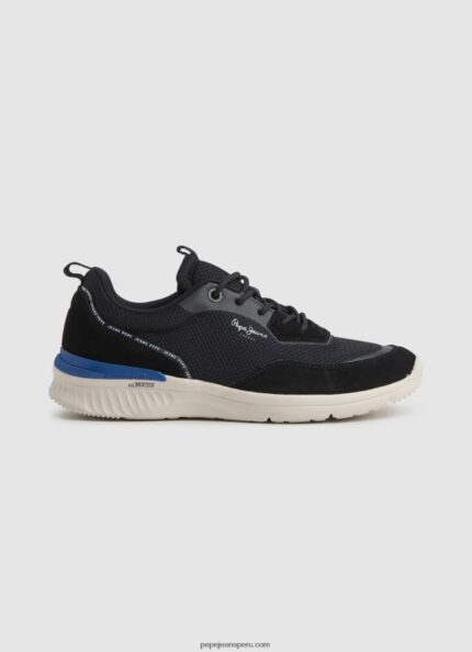 hombres zapatillas jay pro combinadas Pepe Jeans 44JTZ1220 negro