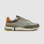 hombres zapatillas london pro combinadas Pepe Jeans 44JTZ1188 verde caqui
