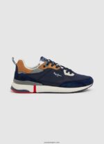 hombres zapatillas london pro combinadas Pepe Jeans 44JTZ1228 océano