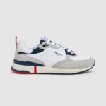 hombres zapatillas london pro combinadas Pepe Jeans 44JTZ1229 blanco de fábrica
